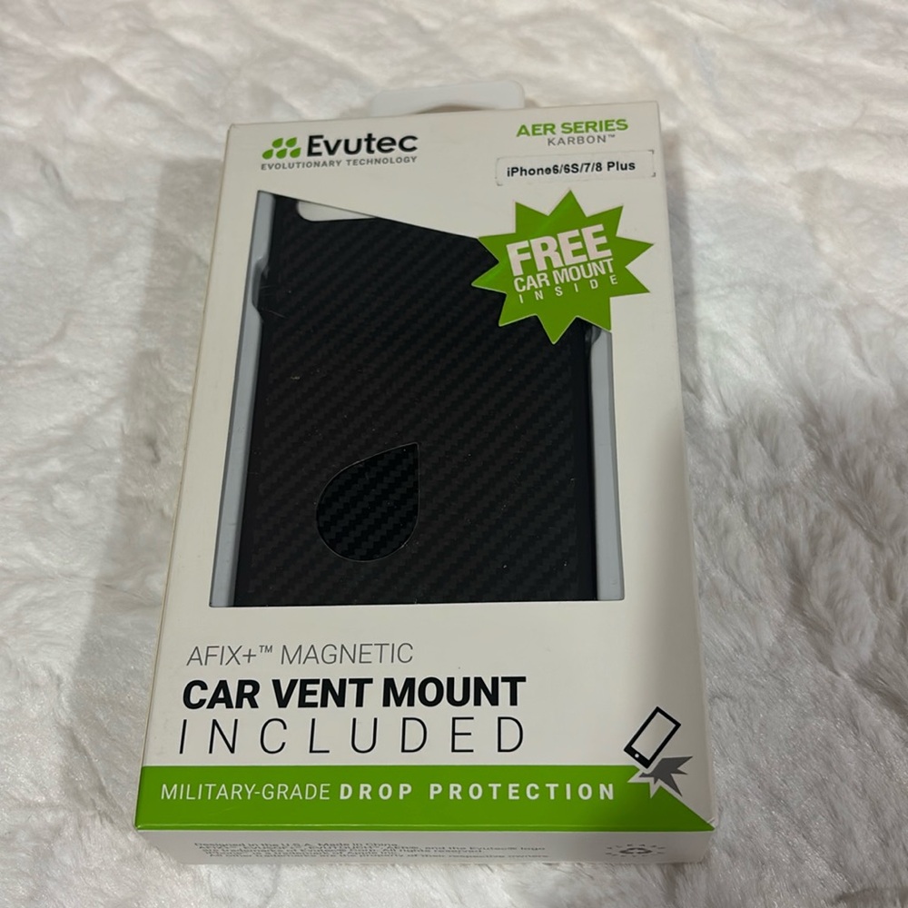 Evutec 813158023940 Karbon Case With Vent Mount for iPhone 6/6S/7/8 Plus.